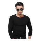 Camiseta De Manga Larga Para Hombre Slim Fit Light Fashion