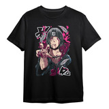 Camiseta Itachi Uchiha Naruto Blusa Camisa Nerd Anime Geek