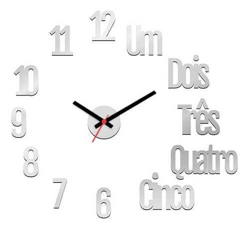 Relógio Parede Grande 3d Luxo Acrílico Decoração Casa Escr