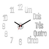 Relógio Parede Grande 3d Luxo Acrílico Decoração Casa Escr