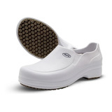 Sapato Branco Anti Derrapante Limpeza Cozinha Enfermagem