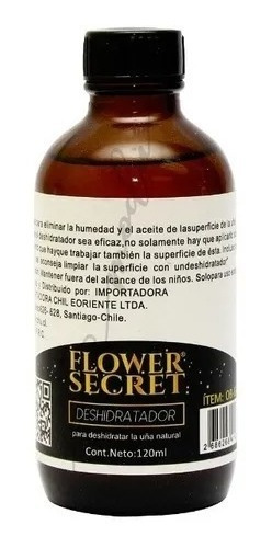 Deshidratador Para Uñas O Nail Prep Flower Secret 120ml