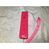 Wii Remote Original Nintendo Rosa Pink Strap Rvl003 Botao B