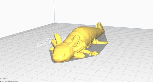 Axolote Articulado Flexi Archivo Stl 3d Print Impresora 3d