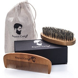 Barba Cepillo Y Peine Kit Barba Hombres Y Estética, El Labra