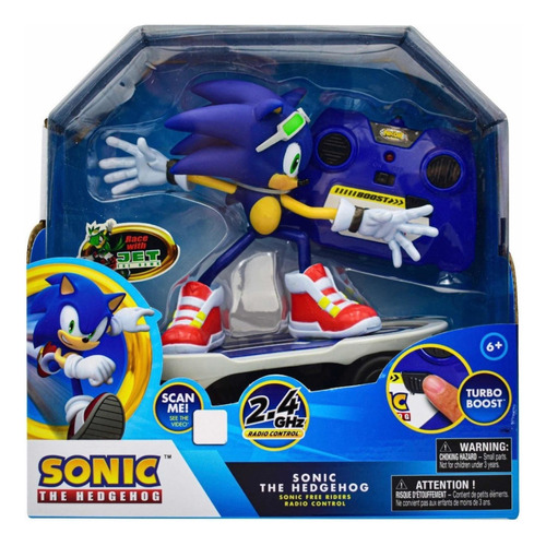 Sonic Con Patineta Radio Control 2.4 Ghz Turbo Boost Nkok