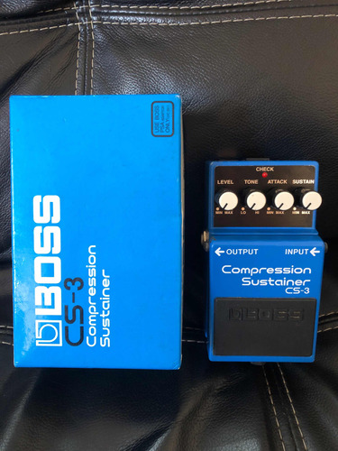 Pedal De Efeito Boss Compression Sustainer Cs-3 Azul