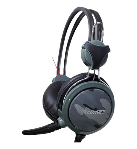 Headset Gamer P3 F-5 Tecdrive - Camuflado Cinza