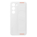 Funda Samsung Galaxy S23 Silicone Grip Cover Blanca Color Blanco Liso