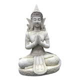 Estatua Buda 66 Cm Cimento Jardim Decoração