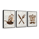 Kit Quadros Decorativos Para Cozinha Cantinho Do Café Sala