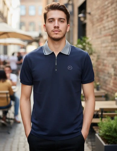Playera Tipo Polo Hombre Manga Corta Kenneth Cole