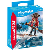 Playmobil Special Pirata Con Tiburon Martillo Sharif Express