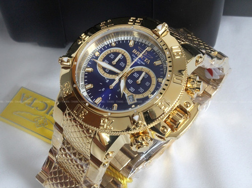 Invicta Subaqua 14501 Bh Ouro 18k  Todo Polido Original 10x