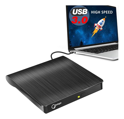 Unidad De Dvd Externa Gotega Usb 3.0 Portátil Cd/dvd +/-rw