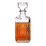 Garrafa Decanter De Vidro 1 Litro C/ Tampa Retrô Licor Whisky Decoração 