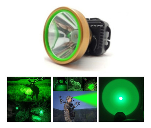 Lámpara Verde Minera  Cacería 5000 Lumens 50 Wats 300m 