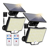 Luces Solares Para Exteriores, 106 Led De 3000 Lúmenes, Con