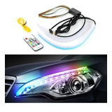 Kit Tira Led Exterior 60cm Flexible Direccional Faros Control Remoto 