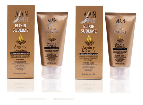 2pz Tratamiento Alain Elixir Sublime Argán Y Keratina 140 G