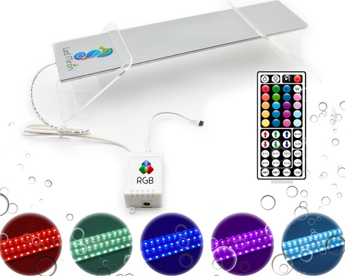 Excelente Lampara Led  Aérea Rgb Para Acuario 100cm.