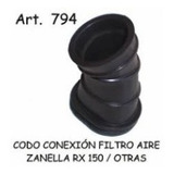 Codo De Conexion Filtro Aire Zanella Rx150 Vc794