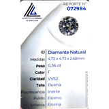Diamante Natural Certificado 0.36ct 