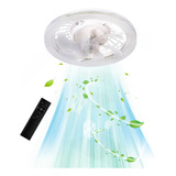 Ventilador De Techo Led  34w Dimmable Control Remoto