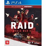 Ps4 - Raid - World War 2 - ( 2017 ) - Lacrado