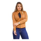  Blusinha -  Blazer Matelassê Com Ziper Enviamos  24 Hs.