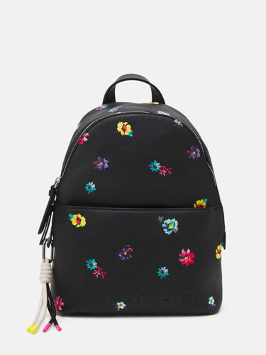 Mochila Nueva Marca Desigual Back Fresia Mombasa Negra