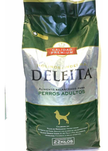 Alimento Balanceado Perros Adulto Deleita X22kg Premium 