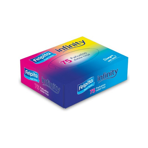 Pañuelos Felpita Infinity Doble Hoja Caja X75u (x5 Cajas)