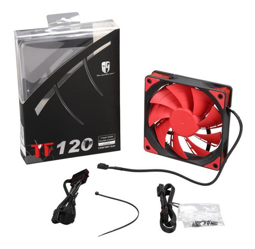 Ventilador Gamerstorm Fan Deepcool 120mm Led Red Pwm Tf120