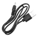 Cable Usb Negro De 3,5 Mm X 1,3 Mm, Cable De Carga, Fuente D