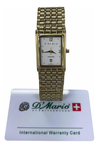 Reloj D Mario Cuadrado Zafirado Zp4088