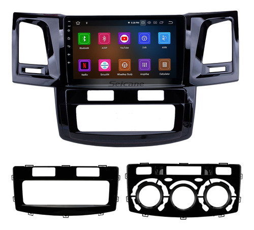 Radio Android Toyota Fortuner Hilux 2005+ Carplay Oled 4k 