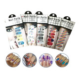 Nail Foil X12 Sticker Tatuaje Decoracion Para Uñas Manicura