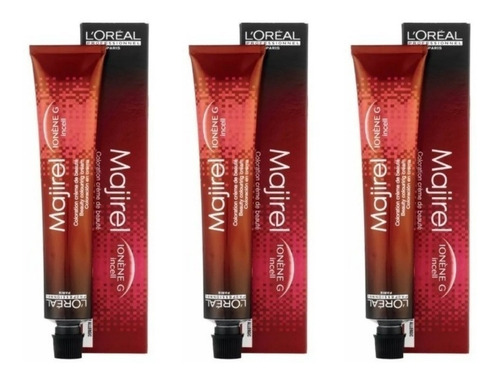 Kit X3 Tintura Loreal Profesional Majirel 50gr Permanente