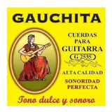 Cuerdas De Guitarra Criolla Marca Gauchita G2535 Doradas