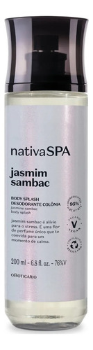 O Boticário Nativa Spa Jasmim Sambac Tradicional Body Splash Deo-colônia 200ml Para Feminino