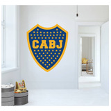 Vinilo Pared Puerta Logo Boca Juniors 100x110