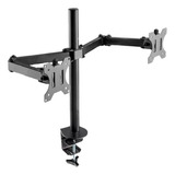 Suporte De Mesa Para Tv Monitor Braço Articulado Duplo