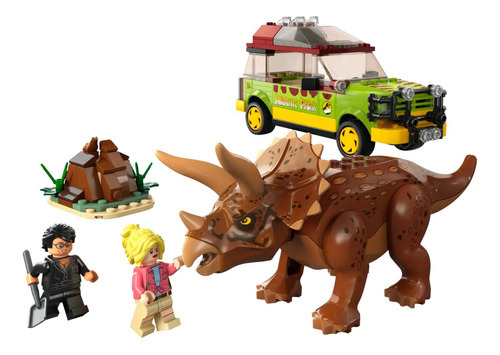 Lego Original Jurassic Park World Análisis Del Triceratops 