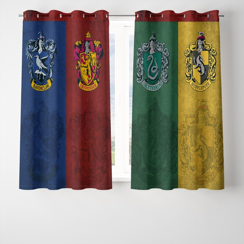 Cortina Decorativa Tema Harry Potter 2,60x1,50m