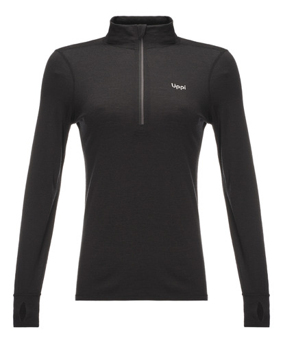 Primera Capa Lippi Mujer Skintec 3000 1/4 Zip Top Negro