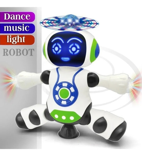 Robot De Baile Yijun Giratorio De 360 Grados Con Sonido Y Luz