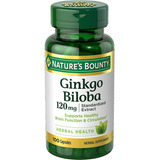 Ginkgo Biloba 120 Mg 100 Caps. Ayuda Memoria Natures Bounty