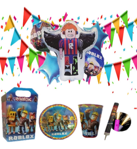 Roblox Paq Fiesta Articulos Cumpleaños Niños Niñas