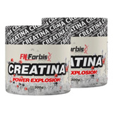 Kit 2 Creatinas Monohidratada Flavor / Creatine 300g - Fn Forbis Sabor Neutro